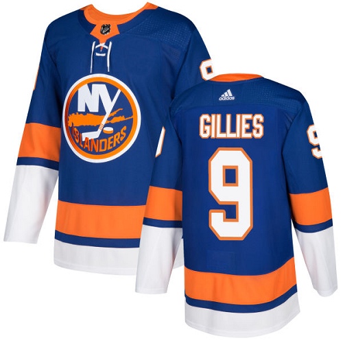 Adidas Men NEW York Islanders #9 Clark Gillies Royal Blue Home Authentic Stitched NHL Jersey